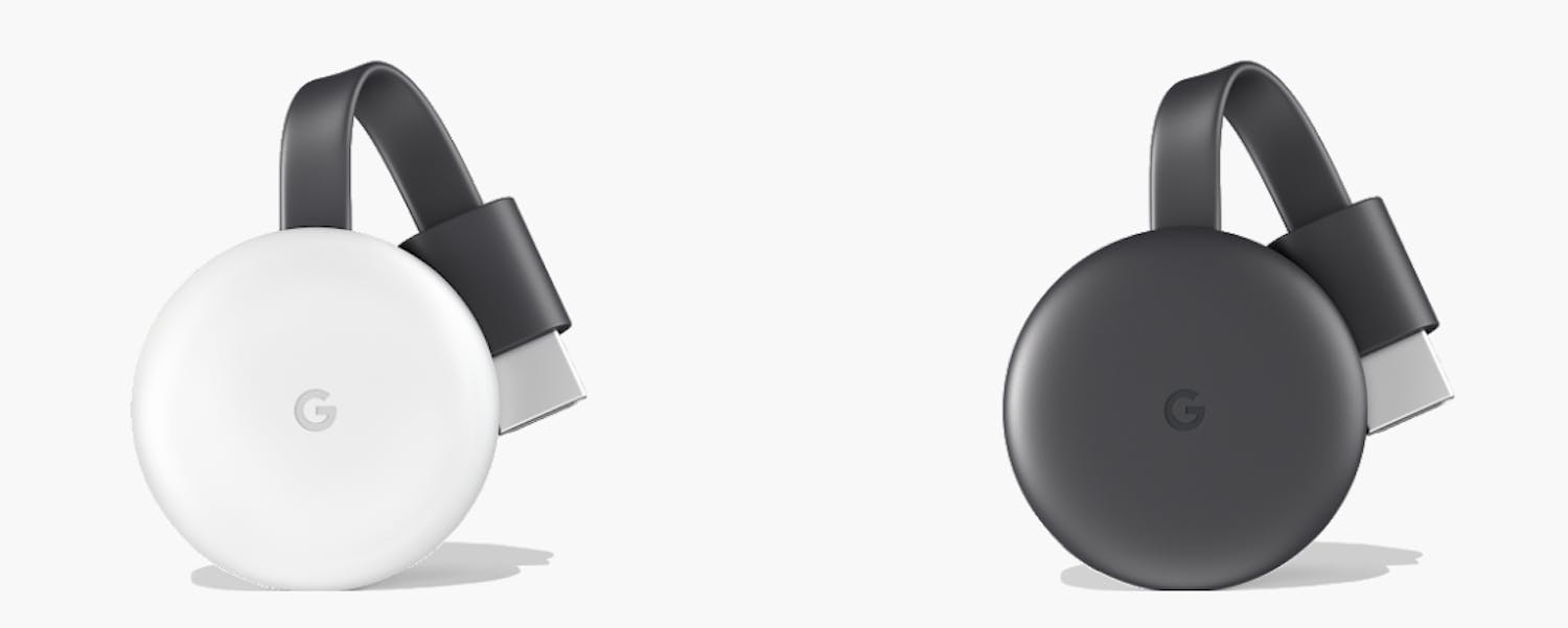 Google Chromecast Google Chromecast 3. generation i lys grå og sort